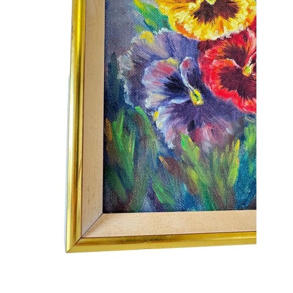 1981 Vintage Botanical Oil Painting Original Art Of Jay Reighs Faresed-4 - Picture 9 of 13